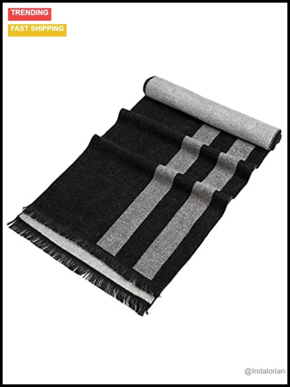 Warm Winter Plaid Scarf Acrylic Men's Fashion Scarf